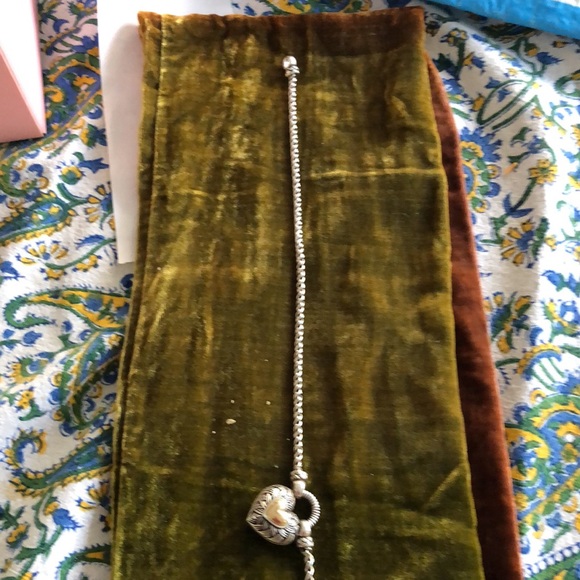 Andrea Candella Sterling and 14k gold large heart necklace. - Picture 12 of 15